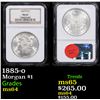 NGC 1885-o Morgan Dollar $1 Graded ms64 By NGC