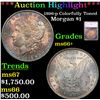 ***Auction Highlight*** 1896-p Colorfully Toned Morgan Dollar $1 Graded ms66+ By SEGS (fc)