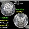 Image 1 : 1880-s Morgan Dollar $1 Grades Choice Unc PL