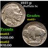 Image 1 : 1927-p Buffalo Nickel 5c Grades Select Unc