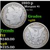1893-p Morgan Dollar $1 Grades vg+