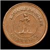 Image 2 : (1863) Knickerbocker Currency Civil War Token 1c Grades Select AU