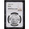 Image 2 : NGC 1904-o Morgan Dollar $1 Graded ms64 By NGC