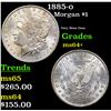 Image 1 : 1885-O Morgan Dollar $1 Grades Choice+ Unc