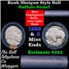 Image 1 : Buffalo Nickel Shotgun Roll in Old Bank Style 'Bell Telephone'  Wrapper 1925 & S Mint Ends