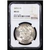 Image 2 : NGC 1878-s Morgan Dollar $1 Graded ms63 By NGC
