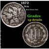 1872 Three Cent Copper Nickel 3cn Grades vg details