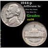 1944-p Jefferson Nickel 5c Grades Choice AU/BU Slider