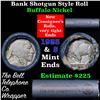 Image 1 : Buffalo Nickel Shotgun Roll in Old Bank Style 'Bell Telephone'  Wrapper 1923 & S Mint Ends