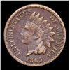 Image 2 : 1863 Indian Cent 1c Grades vf++