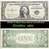 1935E $1 Blue Seal Silver Certificate Grades vf+