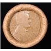 Image 2 : Mixed small cents 1c orig shotgun roll, 1919-d Wheat Cent, 1891 Indian Cent other end, brinks Wrappe