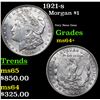Image 1 : 1921-s Morgan Dollar $1 Grades Choice+ Unc