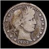 Image 2 : 1903-s Barber Quarter 25c Grades f+