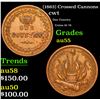 (1863) Crossed Cannons Civil War Token 1c Grades Choice AU