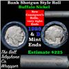 Image 1 : Buffalo Nickel Shotgun Roll in Old Bank Style 'Bell Telephone'  Wrapper 1926 & D Mint Ends
