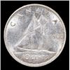 Image 3 : 1961 Canada Dime 10c Queen Elizabeth II KM-51 Grades Select Unc