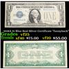 1928A $1 Blue Seal Silver Certificate "funnyback" Grades vf+