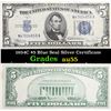 1934C $5 Blue Seal Silver Certificate Grades Choice AU