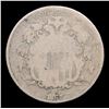 Image 2 : 1867 No Rays Shield Nickel 5c Grades g+