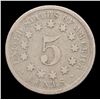 Image 3 : 1867 No Rays Shield Nickel 5c Grades g+