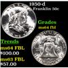Image 1 : 1950-d Franklin Half Dollar 50c Grades Choice Unc FBL