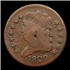 Image 2 : 1809 Classic Head half cent 1/2c Grades vg details
