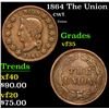 Image 1 : 1864 The Union Civil War Token 1c Grades vf++