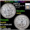 ***Auction Highlight*** 1901-p Morgan Dollar $1 Graded ms62 By SEGS (fc)