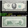 1963A $20 Green Seal Federal Reserve Note (Philadelphia, PA) Grades Choice AU