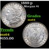 Image 1 : 1889-p Morgan Dollar $1 Grades Choice Unc