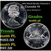 Image 1 : 1965 Canada $1 Small Beads, Pointed 5 Grades GEM+ UNC PL