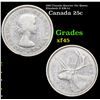 1963 Canada Quarter 25c Queen Elizabeth II KM-52 Grades xf+