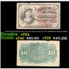 1870's US Fractional Currency 10¢ Fourth Issue Fr-1257 40MM Seal Watermarked Grades vf+
