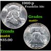Image 1 : 1960-p Franklin Half Dollar 50c Grades Select+ Unc