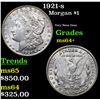 Image 1 : 1921-s Morgan Dollar $1 Grades Choice+ Unc