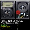 Image 1 : Proof 1993-s Bill of Rights Modern Commem Half Dollar 50c Graded GEM++ Proof Deep Cameo By USCG