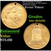 1887 President Cleveland Centennial Tour of The Liberty Bell Event Token Grades Unc Details