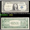 1935F $1 Blue Seal Silver Certificate Fr-1615 Grades vf+