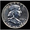 Image 2 : Proof 1957 Franklin Half Dollar 50c Grades GEM++ Proof