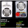 NGC 1886-p Morgan Dollar $1 Graded ms64 By NGC