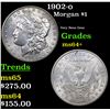 1902-o Morgan Dollar $1 Grades Choice+ Unc