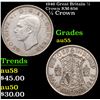 1946 Great Britain 1/2 Crown KM-856 Grades Choice AU