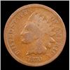 Image 2 : 1870 Indian Cent 1c Grades vg+