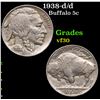 Image 1 : 1938-d/d Buffalo Nickel 5c Grades vf++