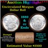 ***Auction Highlight*** 1889 & CC Uncirculated Morgan Dollar Shotgun Roll (fc)