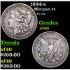1894-s Morgan Dollar $1 Grades xf