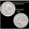 1944 Canada Quarter 25c KM-35 Grades vf++