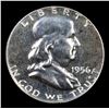 Image 2 : Proof 1956 Type 2 Franklin Half Dollar 50c Grades GEM+ Proof