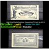 1893 World's Columbian Exposition Ticket No.23725 Grades Gem++ CU